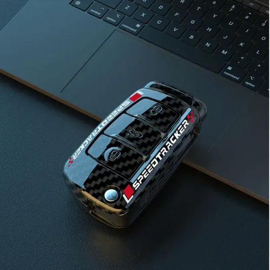 Carbon Fiber Style Audi Key Case