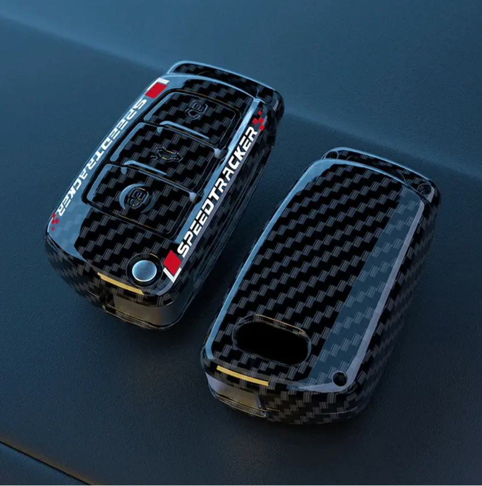 Carbon Fiber Style Audi Key Case